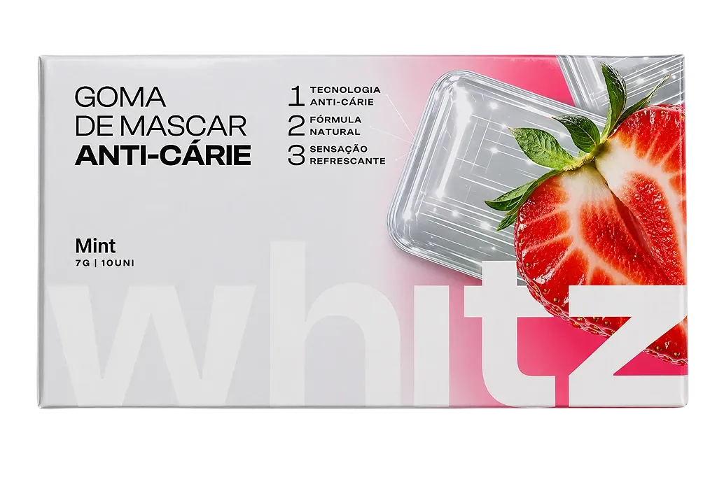 Embalagem Whitz sabor morango